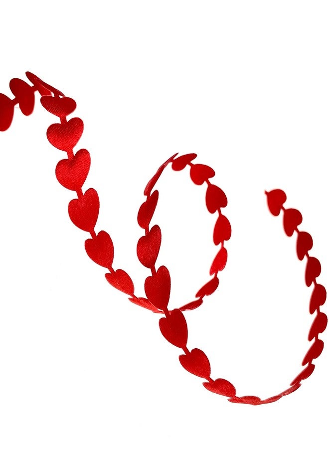 Aflyu Valentine's Day Heart Ribbon Fabric Gift Wrapping Ribbon for Valentine's Day, Wedding Decoration, 21.8 Yards - Image 4